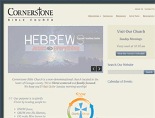 Tablet Screenshot of cornerstoneneo.com